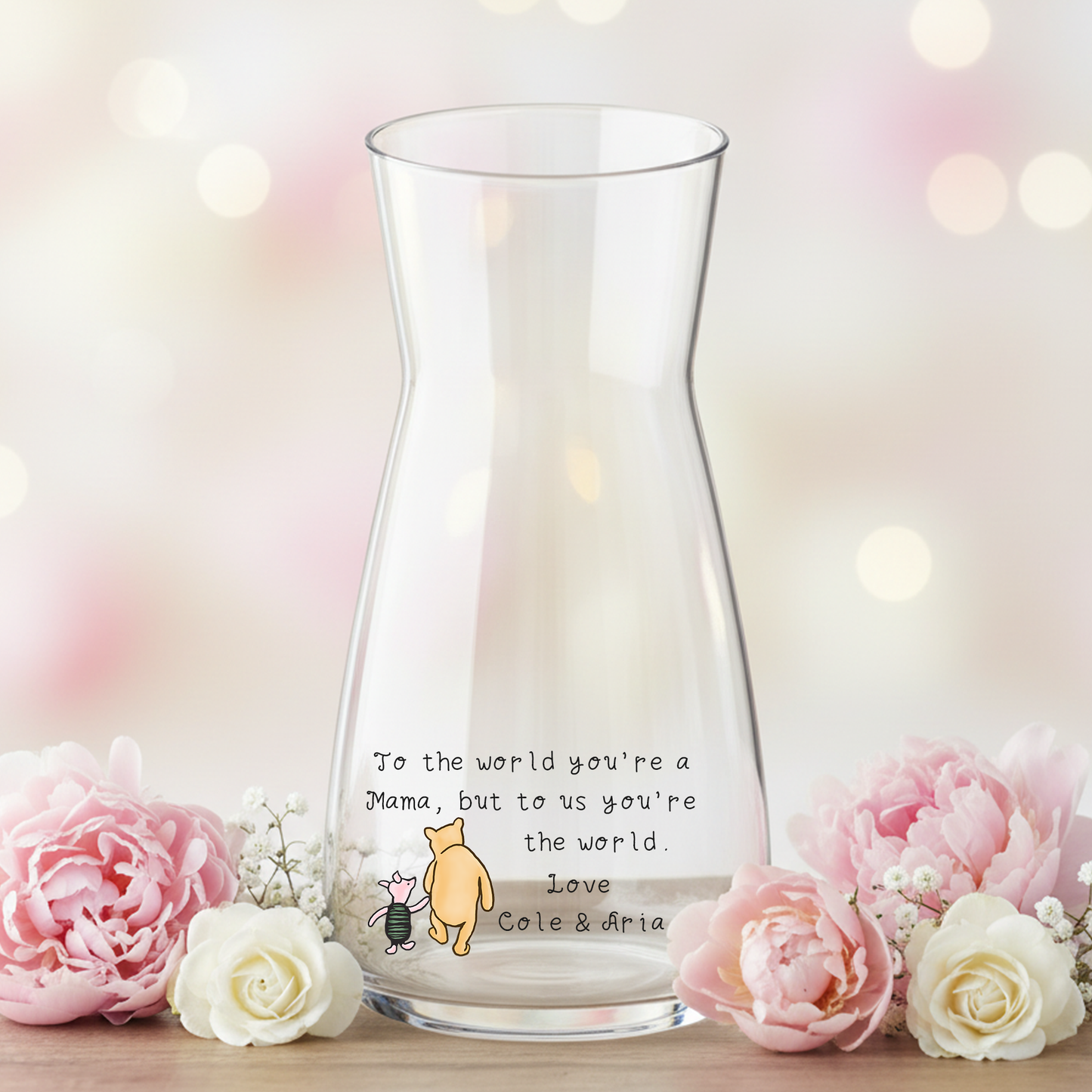 Personalised To the world you're a Mom - Glass Vase