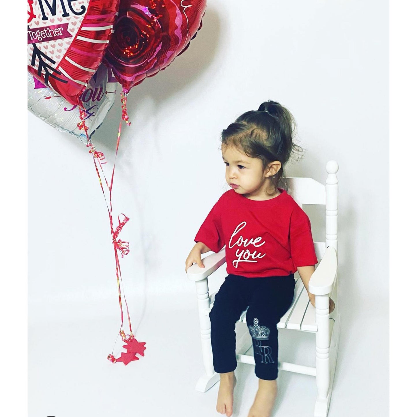 Love You, Love You More Valentine's Day Twinning Tees