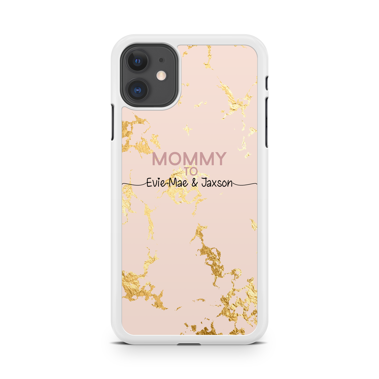 Rose Gold Marble Mommy to Personalized Phone Case