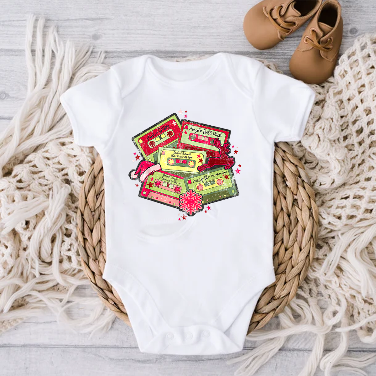 Retro Christmas Song Cassettes Sweatshirt! Kids & Adult sizes