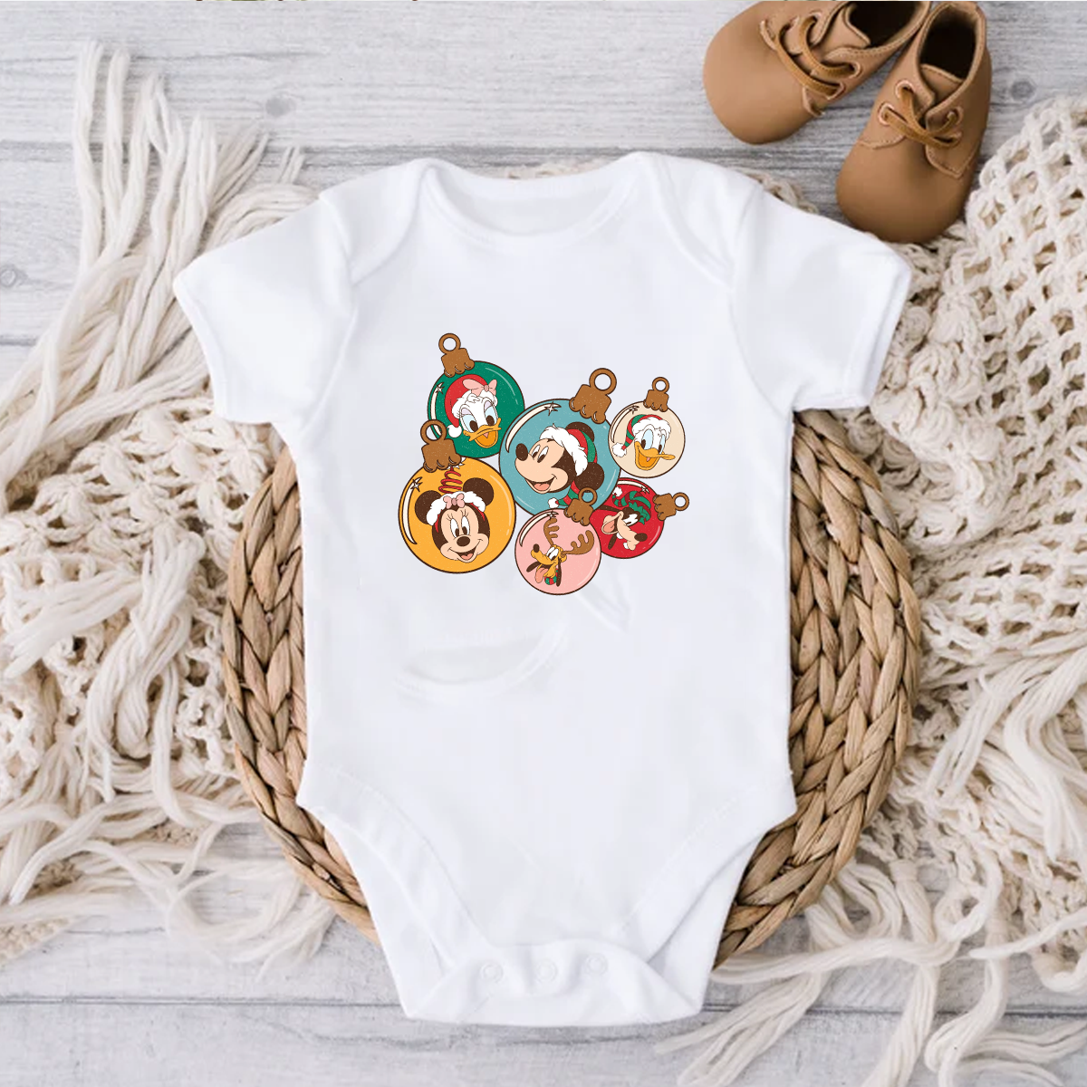 Mickey Baubles Decoration Design Christmas Sweatshirt! Kids & Adult sizes