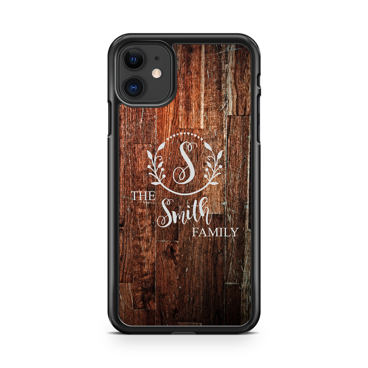 Farmhouse Wreath Family Name Personalized Phone Case