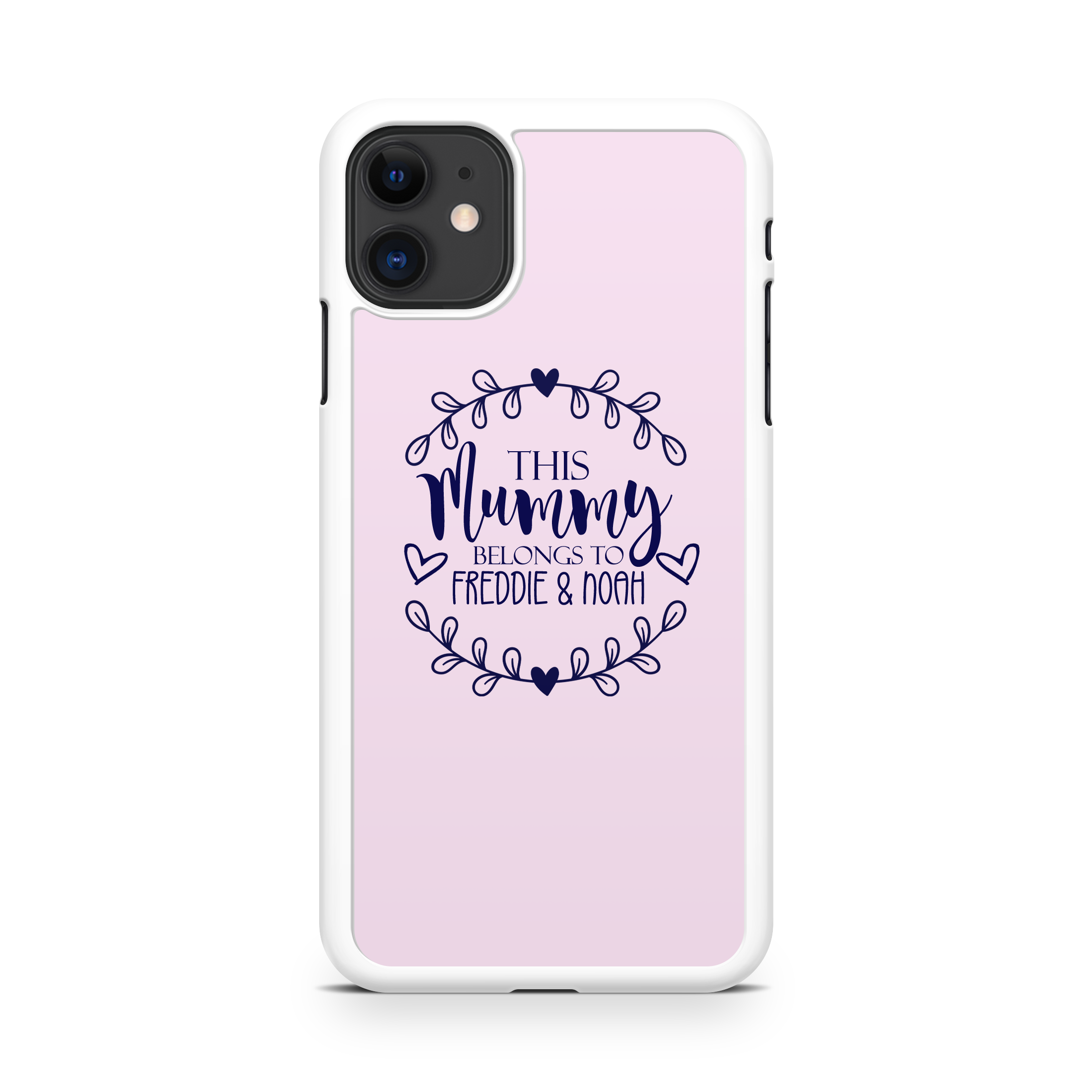 This Mommy belongs to floral heart design Personalized Phone Case