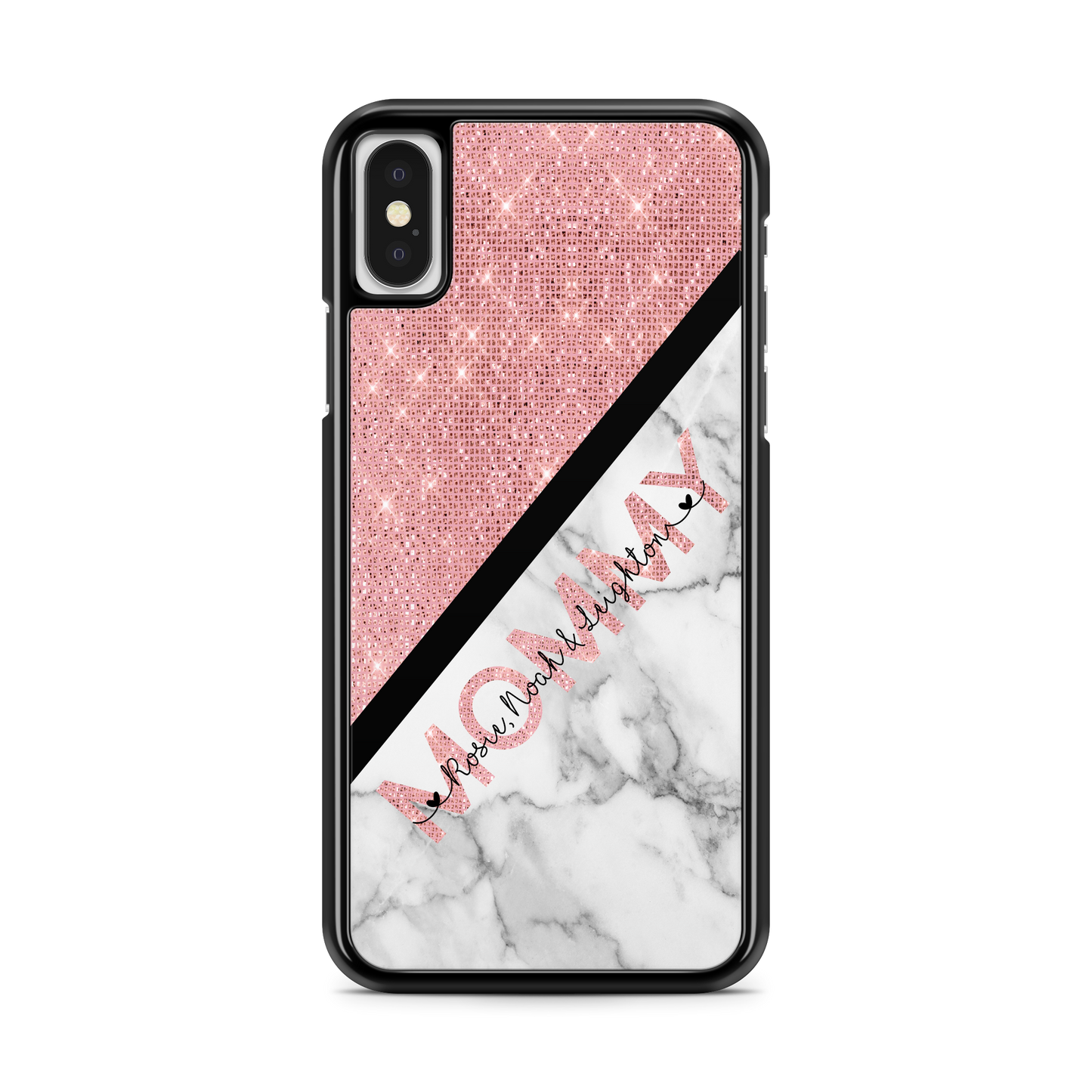 Abstract Glitter Design Personalized Phone Case for Mom