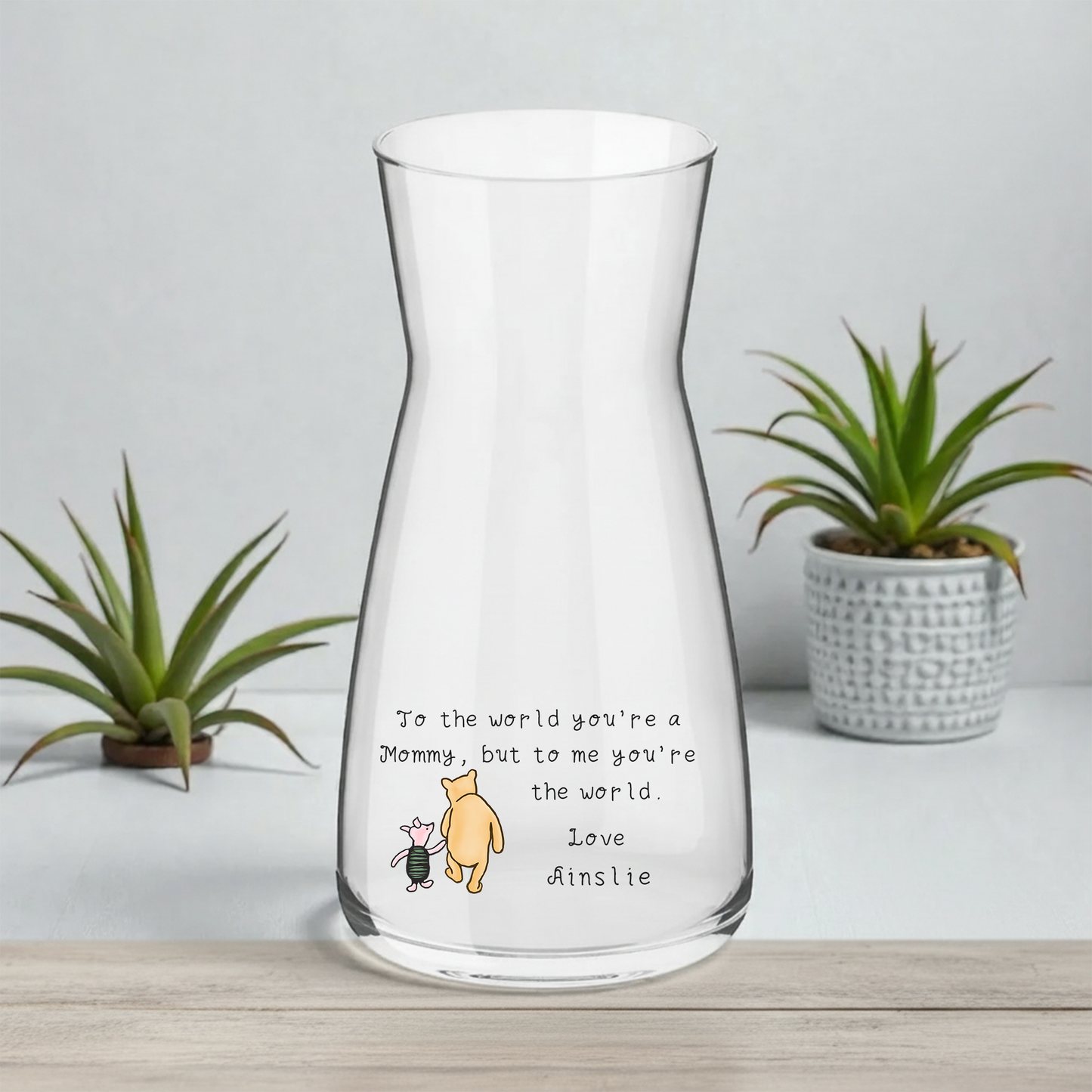 Personalised To the world you're a Mom - Glass Vase