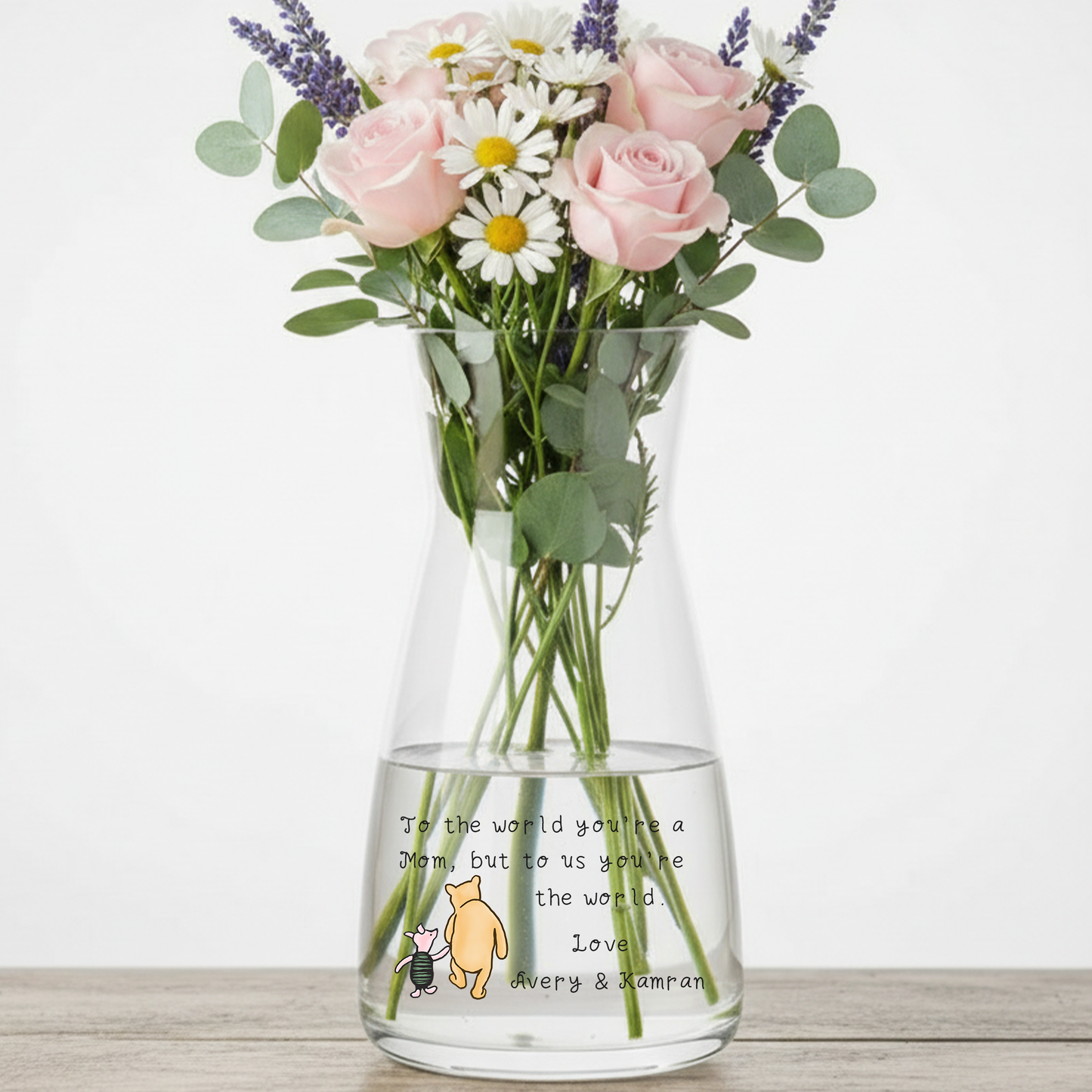 Personalised To the world you're a Mom - Glass Vase