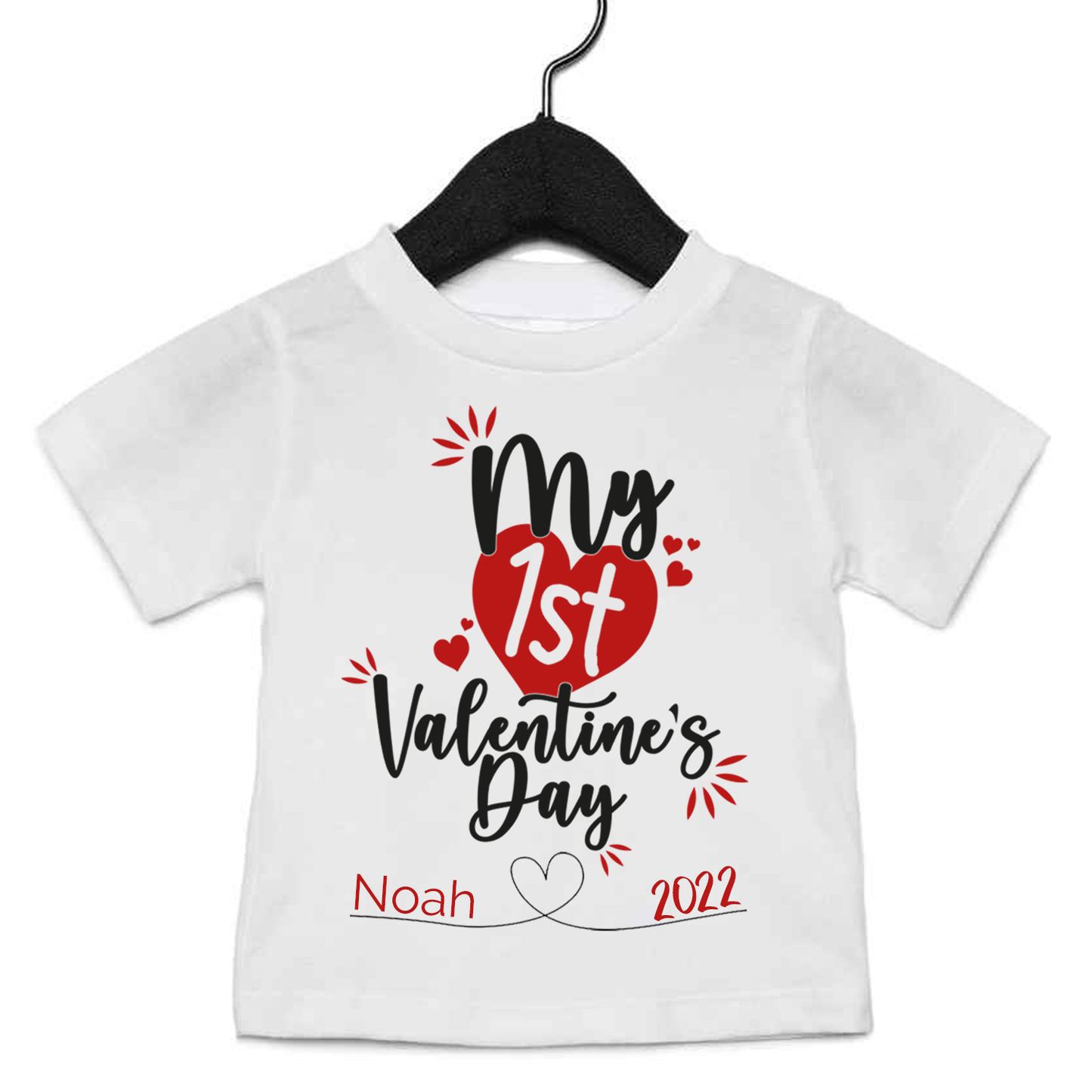 My 1st Valentine's Day - Personalized Baby Onesie