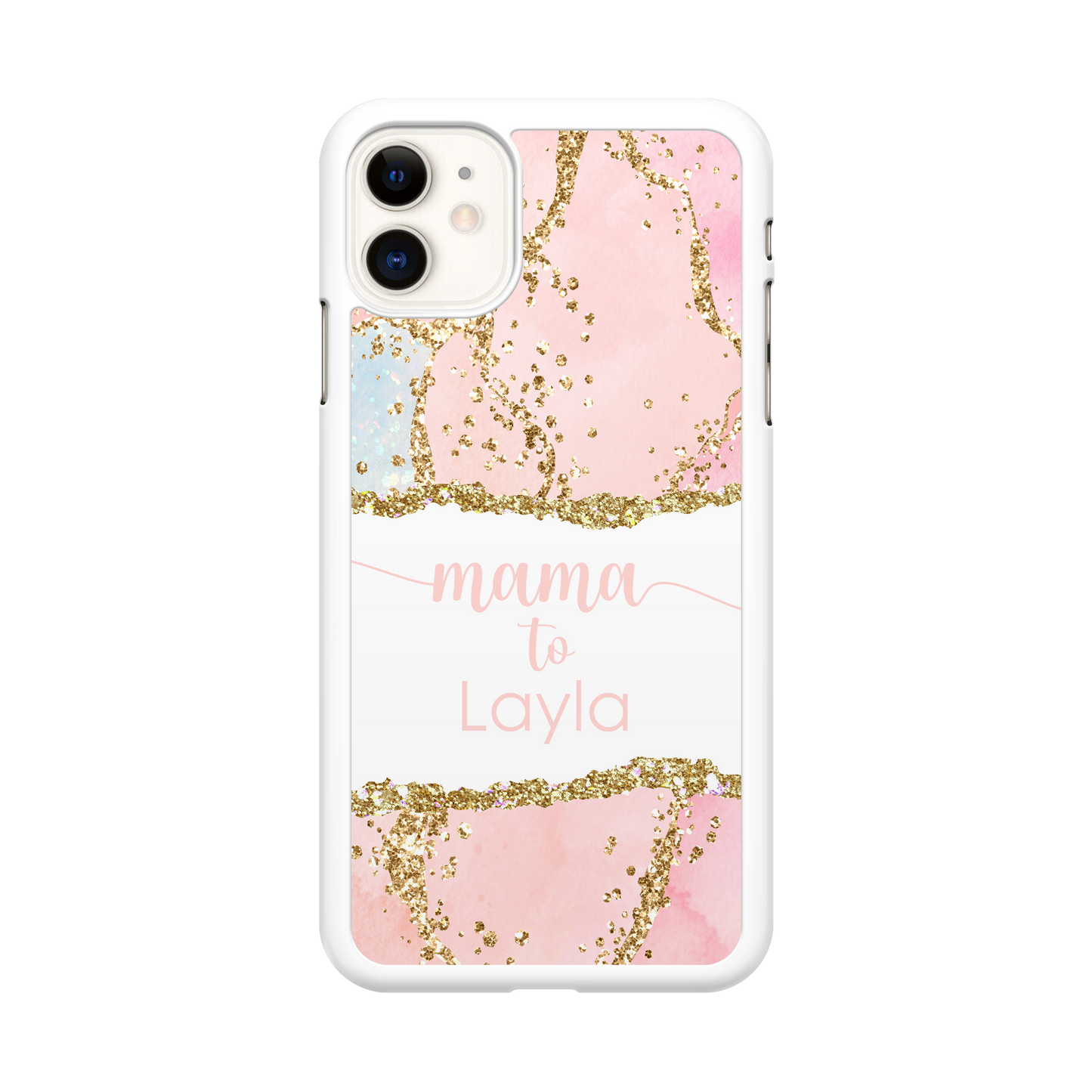 Personalized Pink Agate Phone Case