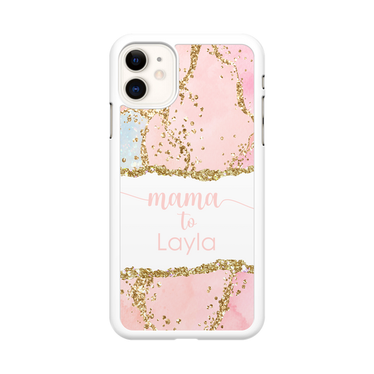 Personalized Pink Agate Phone Case