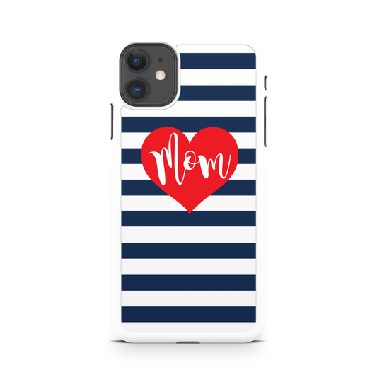 Nautical Striped Mom Phone Case