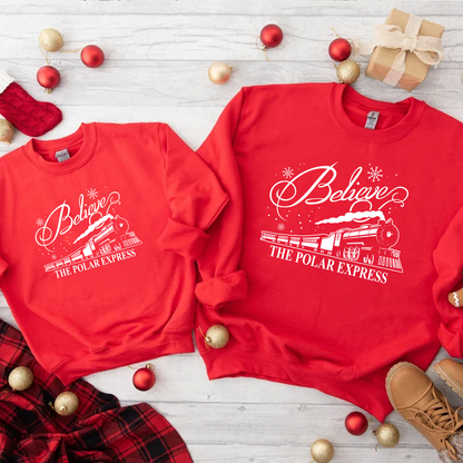 Polar Express Sweatshirt! Kids & Adult sizes