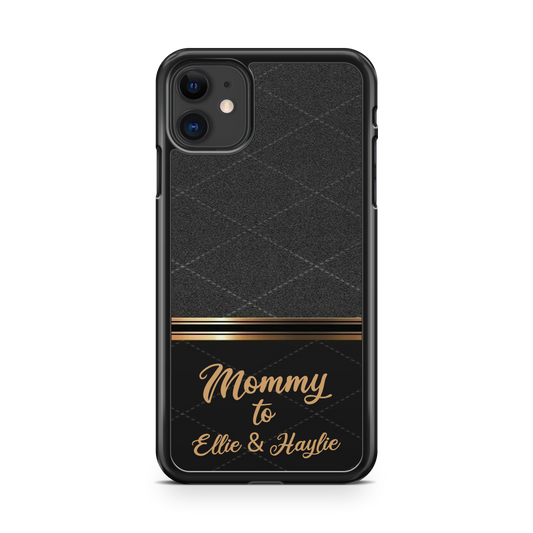 Black & Gold Pattern Personalized Phone Case