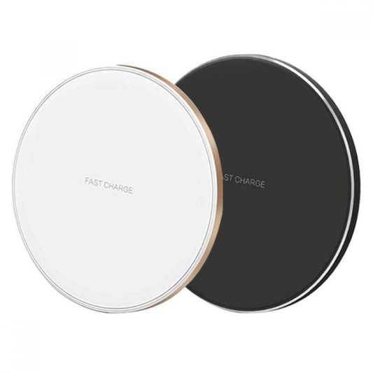 Wireless Round Charging Pad in white or black