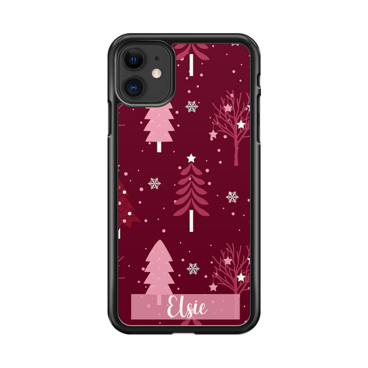 Christmas Tree Design Pattern Personalized Phone Case
