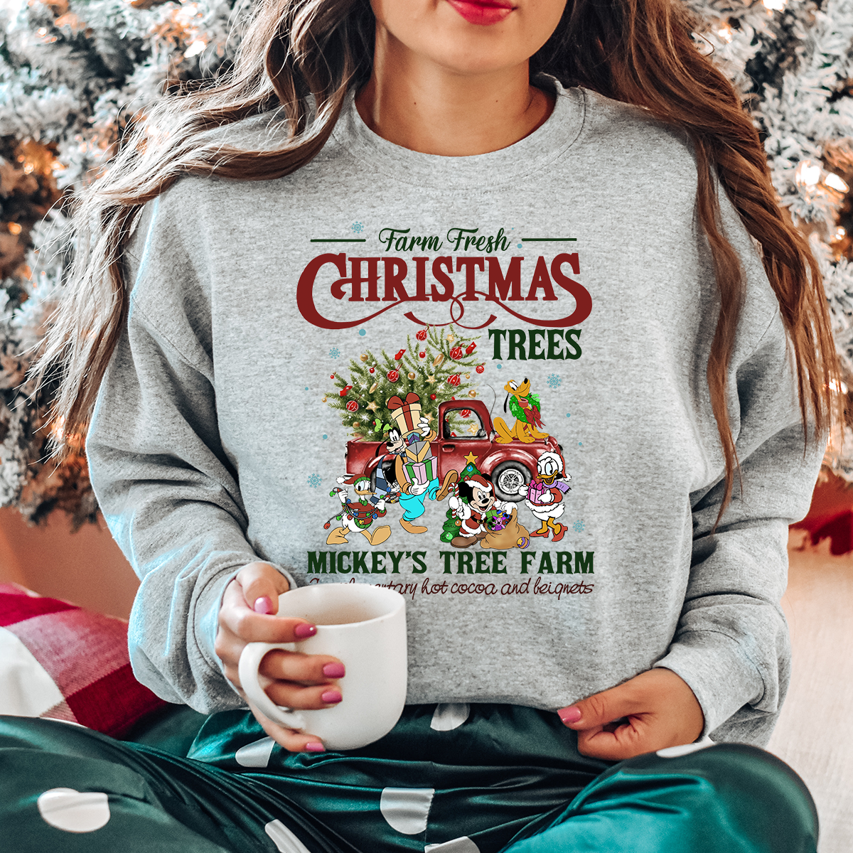 Christmas 2024 tree sweatshirt