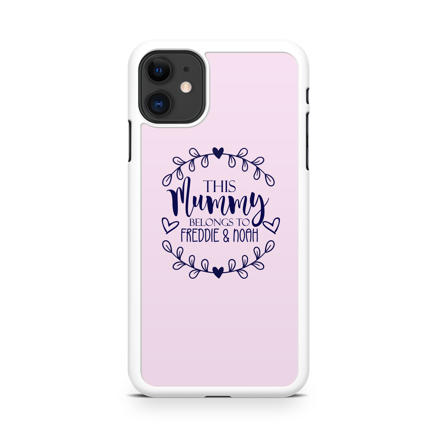 This Mommy belongs to floral heart design Personalized Phone Case