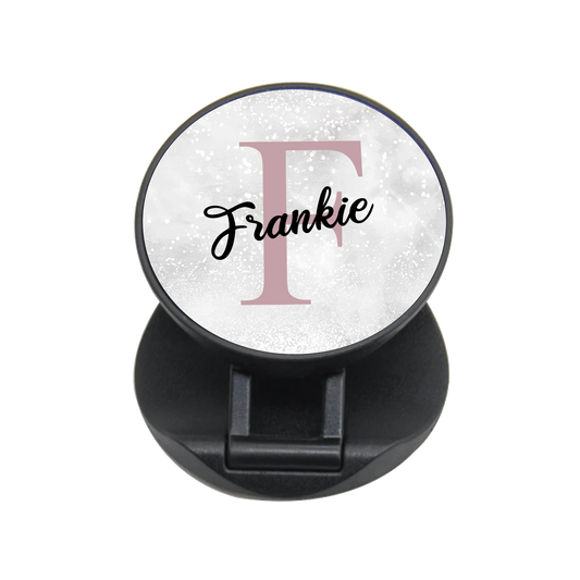 Personalized Marble Name & Initial Ring Grip Phone Holder / Stand