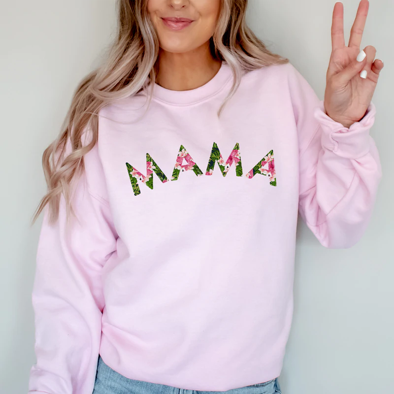 Mama sweatshirt online pink