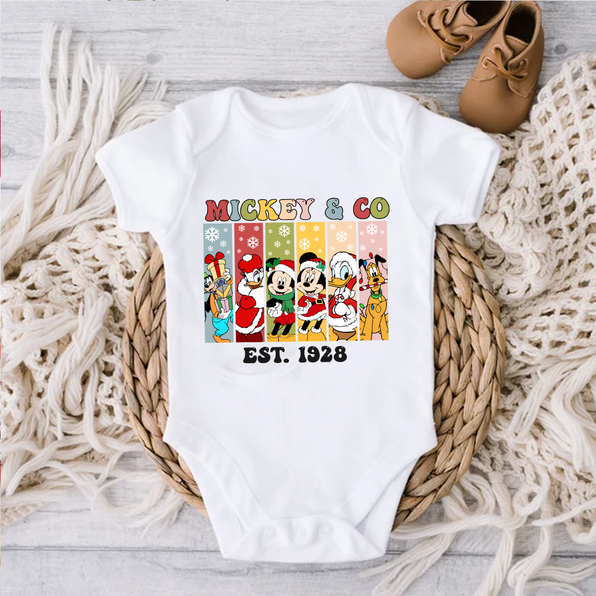 Mickey Co Christmas Sweatshirt Kids Adult sizes