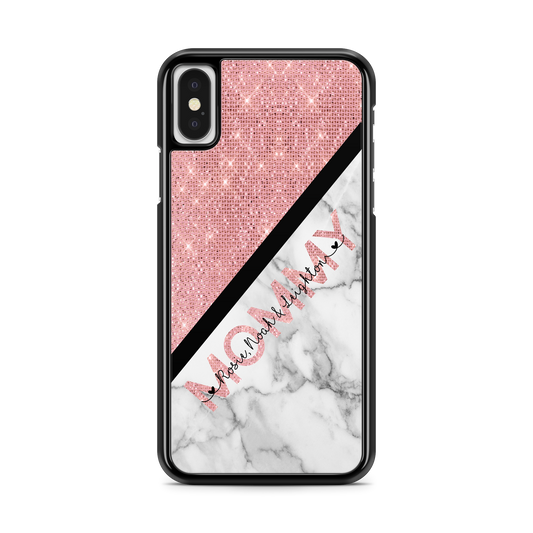 Abstract Glitter Design Personalized Phone Case for Mom