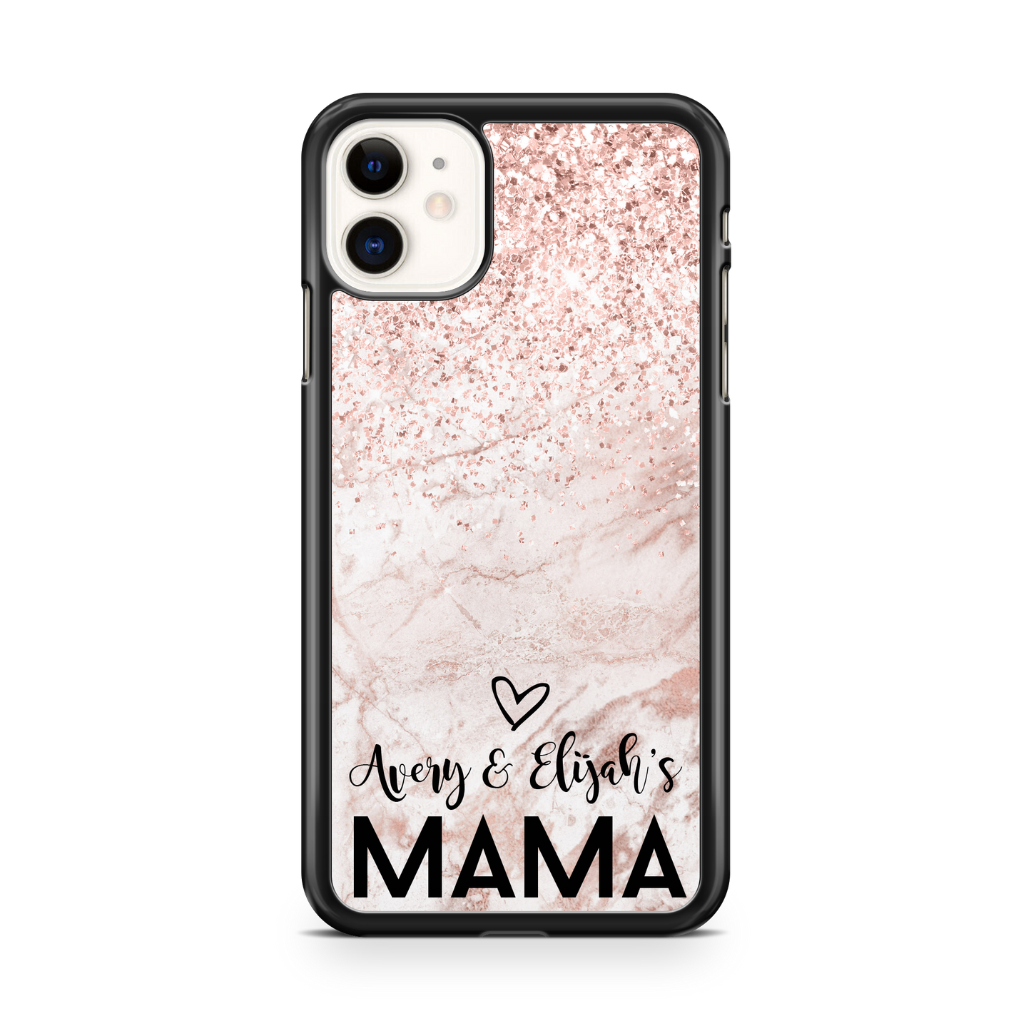 Rose Gold Marble Mommy Personalized Phone Case