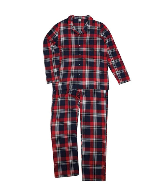 Embroidered Family Tartan Christmas Pyjamas PJs Personalized