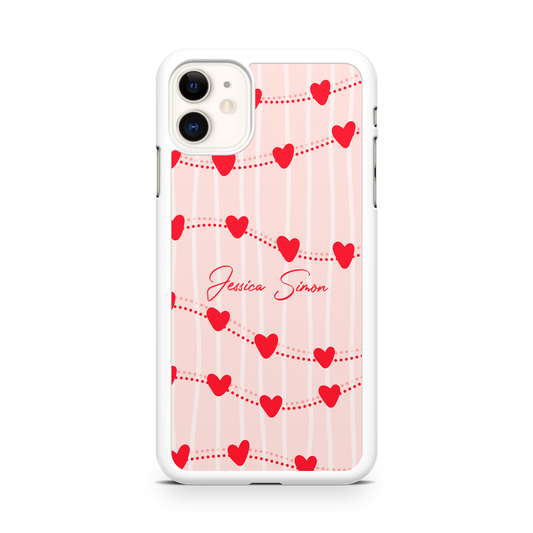 String Hearts Personalized Phone Case
